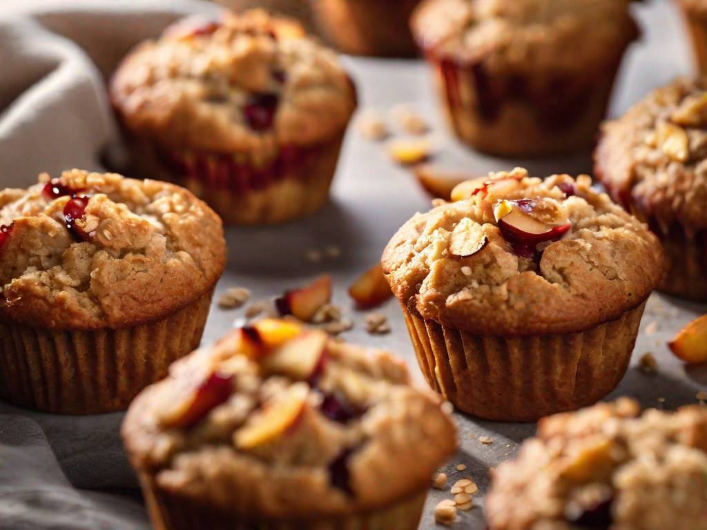 Przepis na pyszne nektarynkowe muffinki owsiane